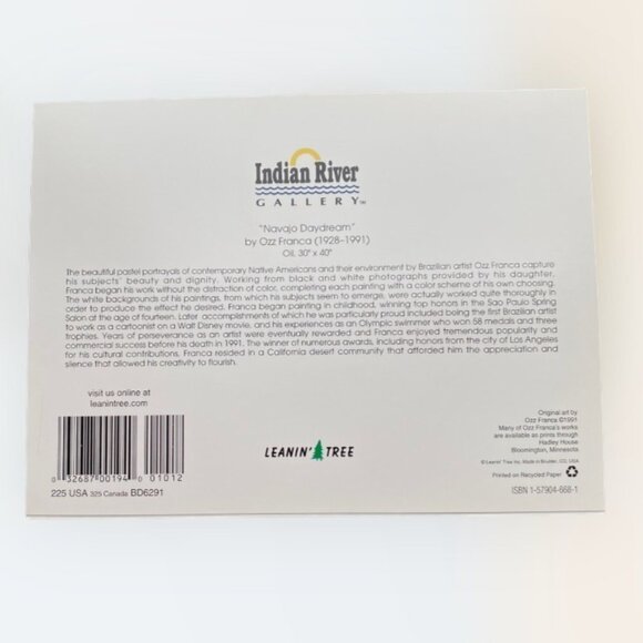 Navajo Daydream OZZ FRANCA Combo Greeting Card/Magnet NOS Leanin' Tree Native - Picture 5 of 9